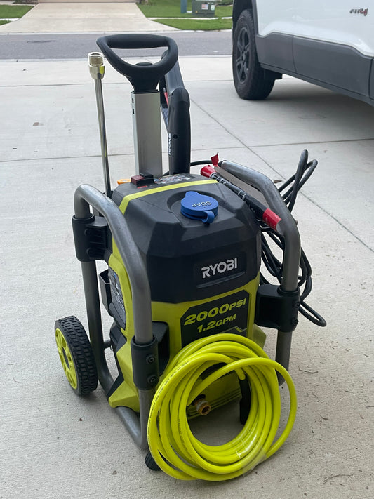 New Ryobi 2000 PSI Pressure Washer w/ Surface Cleaner